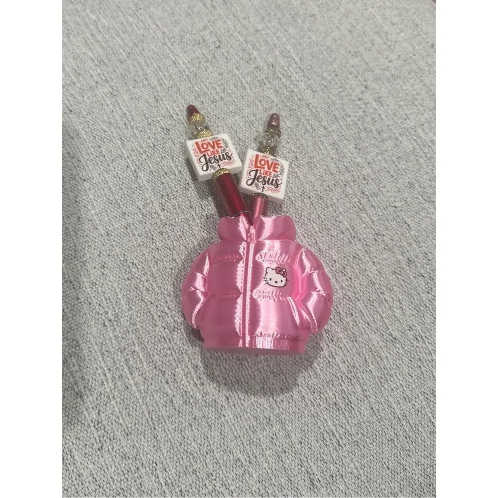 Hello Kitty Sanrio kawaii jacket make up brush pencil pen holder cute gift